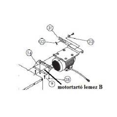 motortartó lemez-B EOS 50