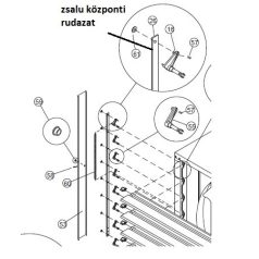 ventilátor zsalu központi rudazat EOS 50 (#26)