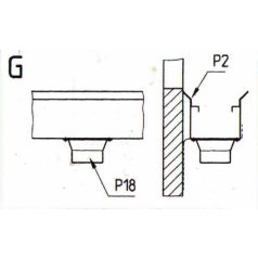lefolyó csatlakozó d=63 mm P18