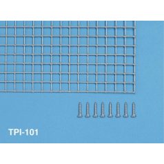   madárháló 145/135 légbeejtő ablakra, 10 mm lyukméret, 8 db rozsdamentes csavarral
