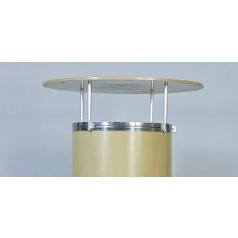   kéménysapka (PU) tartógyűrű 520 mm, 4 tartóval, távtartóval, anyával, alátéttel 